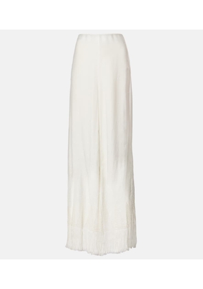 Stella McCartney Fringed wide-leg pants