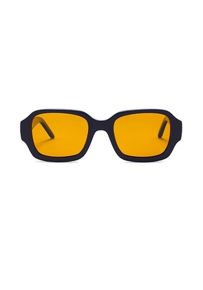 BRU Eyewear Olan Rectangle Sunglasses in Sunset - Orange. Size all.