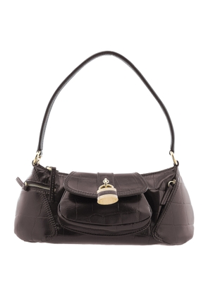 Chloe The 99 Shoulder Bag In Croco-Effect Leather