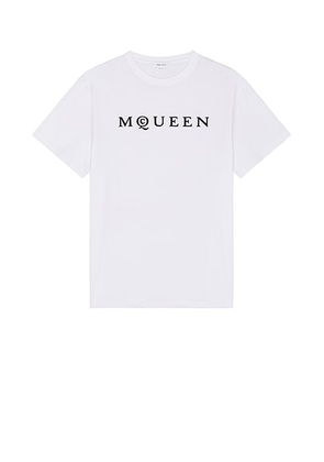 McQueen T-Shirt in White & Black - White. Size S (also in ).