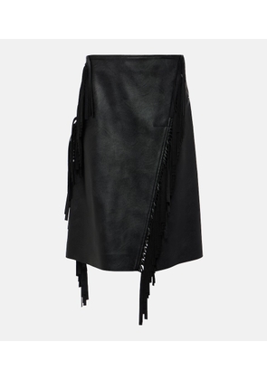 Stella McCartney Alter mat faux leather midi skirt