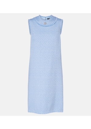 Dolce&Gabbana DG wool-blend tweed minidress