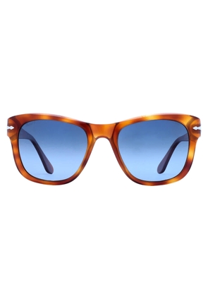 Persol Polarized Blue Gradient Square Unisex Sunglasses PO3313S 96/S3 52
