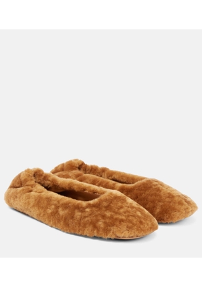 Dries Van Noten Shearling ballet flats