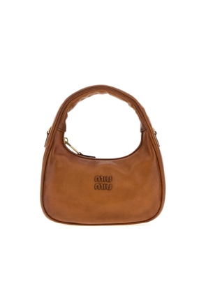 Miu Miu Caramel Leather Wander Handbag