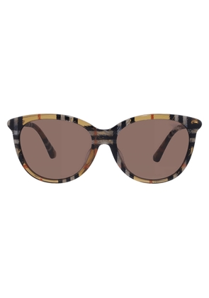 Burberry Brown Butterfly Ladies Sunglasses BE4455F 416373 55