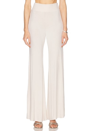 Enza Costa Silk Knit Bias Pant in Canvas - Cream. Size L (also in M).