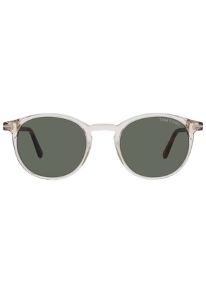 Tom Ford Andrea Green Oval Mens Sunglasses FT0539 45N 48