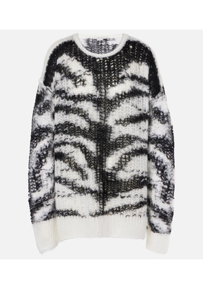 Stella McCartney Zebra-print wool-blend sweater