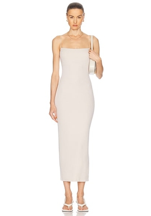 Enza Costa Silk Knit Jersey Essential Strappy Dress in Canvas - Cream. Size XS (also in S).