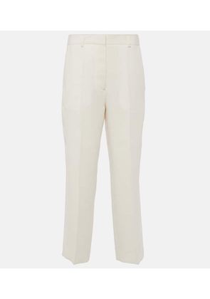 Toteme High-rise cropped straight pants