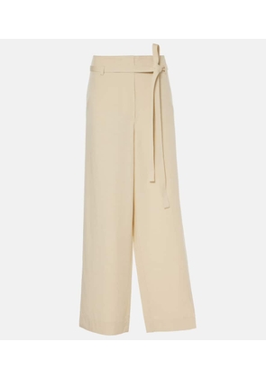 Toteme High-rise wide-leg pants