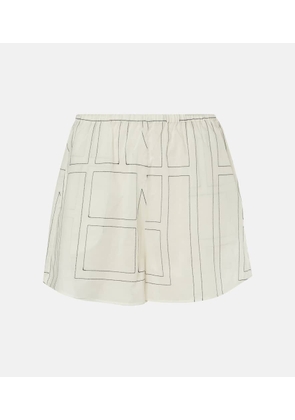 Toteme Monogram cotton-blend shorts