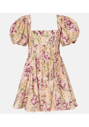 Agua by Agua Bendita Caramelo Florecer cotton minidress