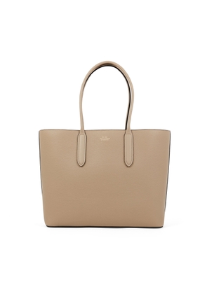 Smythson East West Tote Bag In Ludlow In Sandstone