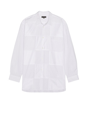 COMME des GARCONS Homme Plus Mesh Shirt in White - White. Size M (also in ).
