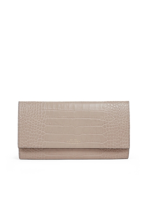 Smythson Marshall Travel Wallet In Mara In Sandstone