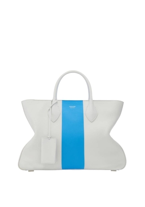 Ferragamo Striped Leather Tote Bag