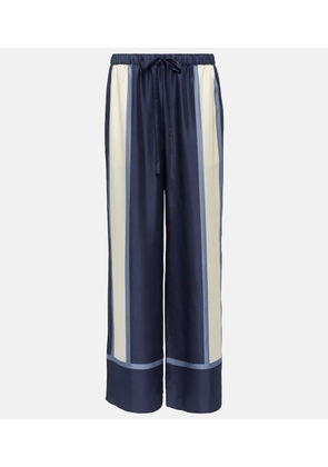 SIR Dazed printed silk palazzo pants