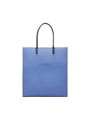 Smythson Pavilion Kingly Tote Bag In Blue