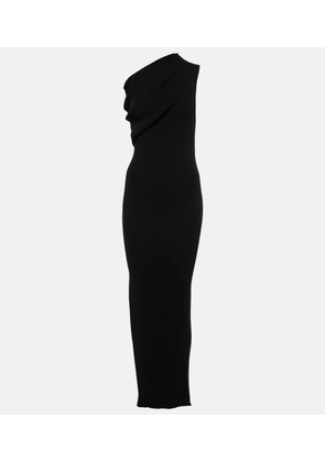 Rick Owens One-shoulder jersey maxi dress