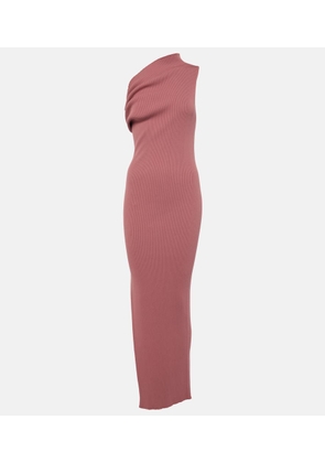 Rick Owens One-shoulder jersey maxi dress