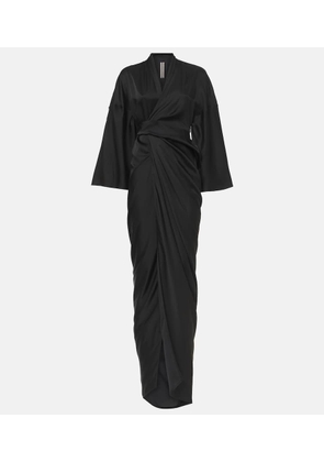 Rick Owens Satin wrap gown