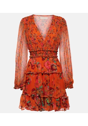 Ulla Johnson Lya floral silk minidress