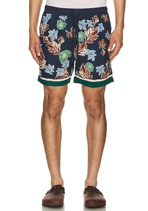 Agua Bendita Cece Shorts in Navy - Navy. Size 34 (also in 36).