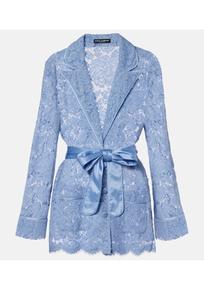 Dolce&Gabbana Belted lace jacket