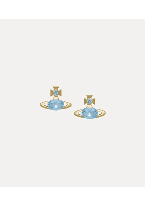 Vivienne Westwood Allie Earrings Gold-light-blue-cz Gold-light-blue-cz Women