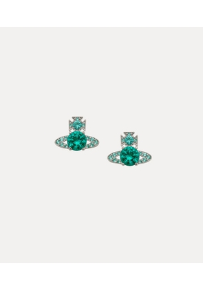 Vivienne Westwood Ismene Earrings Platinum-turquoise-cz Platinum-turquoise-cz Women