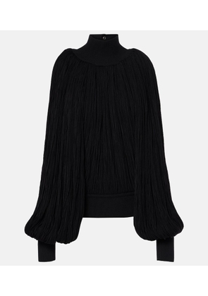 Alaia Fringed wool sweater