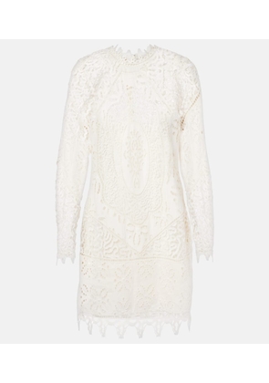 Ulla Johnson Eleni linen lace minidress