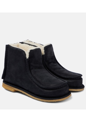 JW Anderson Shearling-lined leather ankle boots