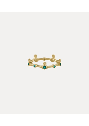 Vivienne Westwood Felicia Ring Gold-blue-cz Gold-blue-cz Unisex