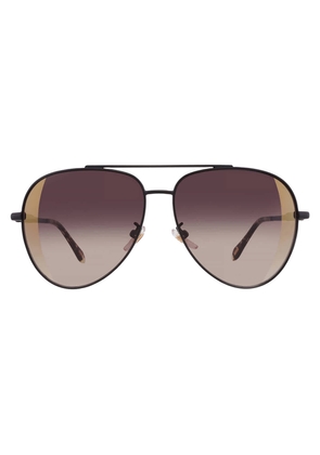 Just Cavalli Brown Gradient Mirror Gold Pilot Ladies Sunglasses SJC029 305G 60