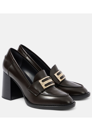 Victoria Beckham B Buckle leather loafer pumps