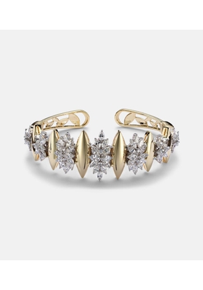 Yeprem Golden Strada 18kt gold bangle with diamonds