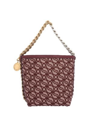 Stella Mccartney Burgundy Ladies S-Wave Monogram Bucket Bag