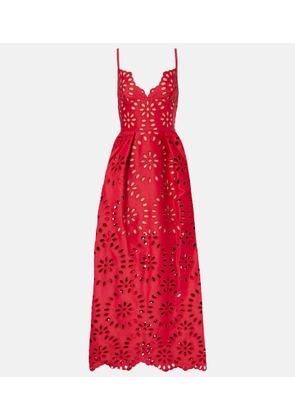 Elie Saab Floral embroidered satin gown