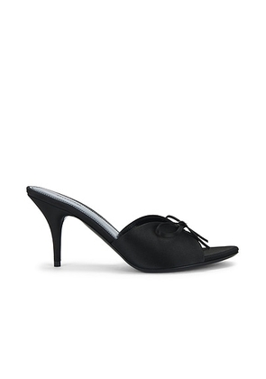 Balenciaga Knife Bow Sandal in Black & Silver - Black. Size 36 (also in 39, 41).