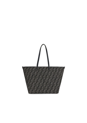 Fendi Roll Large Shopper Bag With All-Over Ff Motif