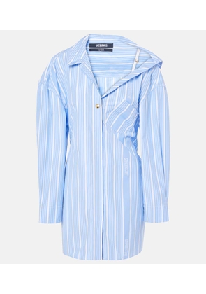 Jacquemus Striped cotton shirt dress