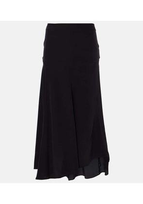 Isabel Marant Hortensia silk crepe de chine midi skirt