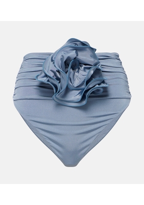 Magda Butrym Floral-applique high-rise bikini bottoms