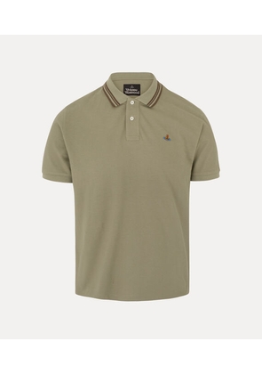 Vivienne Westwood Classic Polo Solid Piquet Covert-green S Men