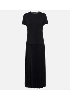 MM6 Maison Margiela Pleated cotton midi dress