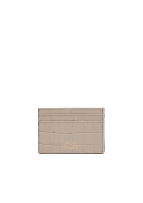 Smythson Flat Card Holder In Mara In Sandstone