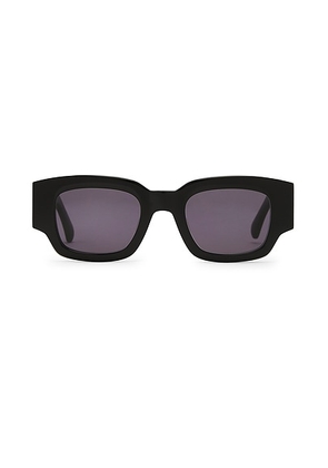 AMI Paris Square Sunglasses in Black - Black. Size all.
